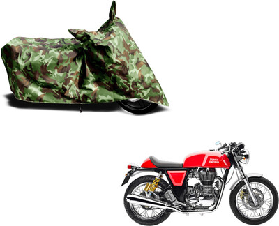 Automotive Circle Waterproof Two Wheeler Cover for Royal Enfield(Continental GT, Blue, Multicolor)