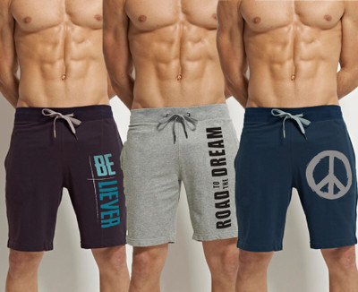 Southcity Solid Men Multicolor Regular Shorts