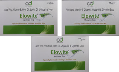 Elowite moisturizer specially formulated for dry & sensitive skin soap(3 x 75 g)