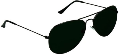 UZAK Aviator Sunglasses(For Men & Women, Black)