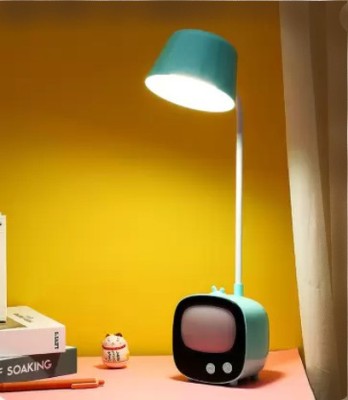 AKR Flexible Gooseneck Eye-Caring 3 Lighting Mode With Night Light, Mini TV Design Study Lamp(24 cm, Green)