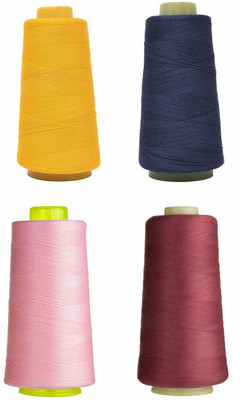 Bobbiny Multicolor Thread(4000 m Pack of4)