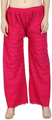 Unique Look Flared Women Pink Trousers