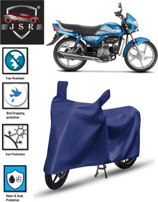 J S R Waterproof Two Wheeler Cover for Honda(HF Deluxe, Blue)