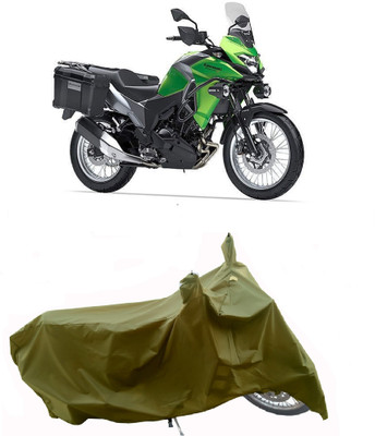 Wegather Two Wheeler Cover for Kawasaki(Versys-X 300, Green)