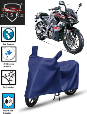 J S R Waterproof Two Wheeler Cover for Bajaj(Pulsar RS200 BS6, Blue)