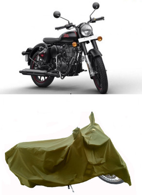 Wegather Two Wheeler Cover for Royal Enfield(Bullet 350, Green)