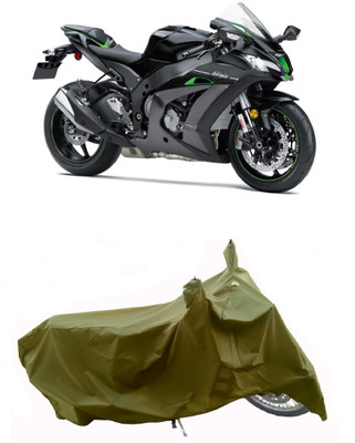 Wegather Two Wheeler Cover for Kawasaki(Ninja ZX-10R SE BS6, Green)