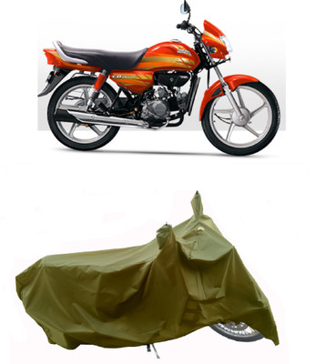 Wegather Two Wheeler Cover for Hero(CD deluxe, Green)