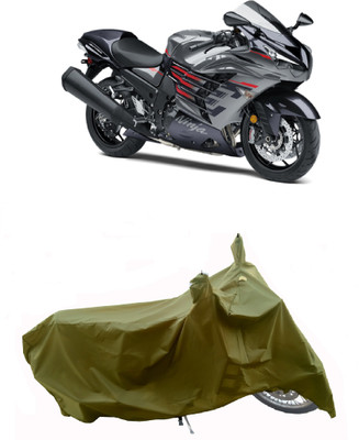 Wegather Two Wheeler Cover for Kawasaki(Ninja ZX-14R, Green)