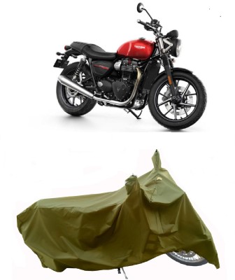 Wegather Two Wheeler Cover for Triumph(Street Twin BS6, Green)