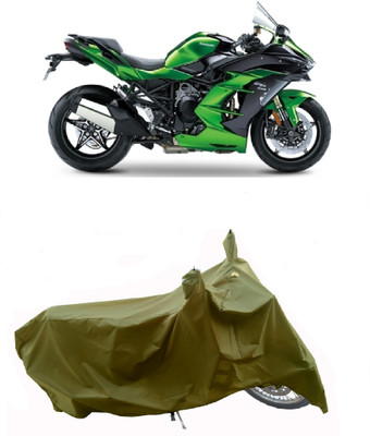 Wegather Two Wheeler Cover for Kawasaki(Ninja H2 SX, Green)