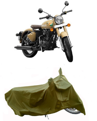 Wegather Two Wheeler Cover for Royal Enfield(Classic 350 Signals, Green)