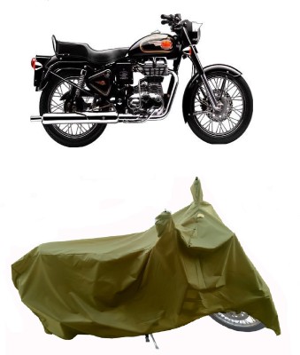 Wegather Two Wheeler Cover for Royal Enfield(Bullet 350 Twinspark, Green)