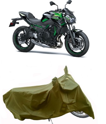 Wegather Two Wheeler Cover for Kawasaki(Z650 BS6, Green)