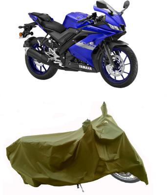 Wegather Two Wheeler Cover for Yamaha(R15 V3, Green)