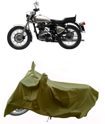Wegather Two Wheeler Cover for Royal Enfield(Bullet Electra Twinspark, Green)