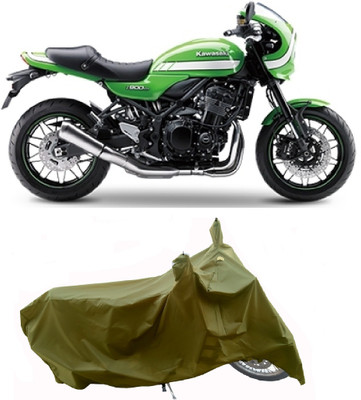 Wegather Two Wheeler Cover for Kawasaki(Z900 RS Cafe Racer, Green)