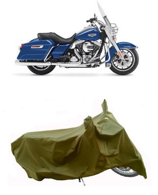 Wegather Two Wheeler Cover for Harley Davidson(Road King, Green)