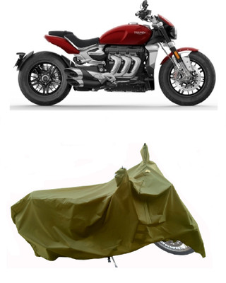 Wegather Two Wheeler Cover for Triumph(Rocket III, Green)