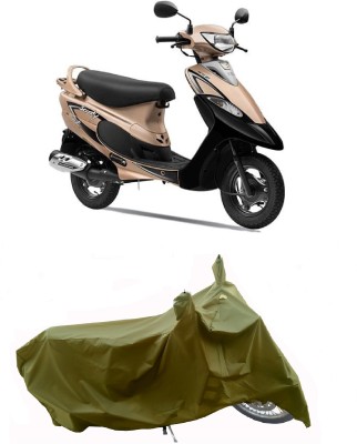 Wegather Two Wheeler Cover for TVS(Scooty Pep+, Green)