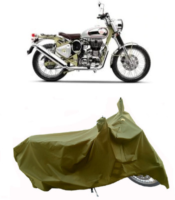 Wegather Two Wheeler Cover for Royal Enfield(Bullet Trials 500, Green)