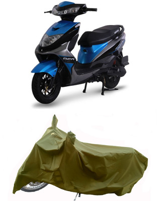 Wegather Two Wheeler Cover for Ampere(REO BS6, Green)