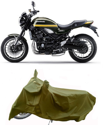 Wegather Two Wheeler Cover for Kawasaki(Z900 RS Cafe Racer BS6, Green)