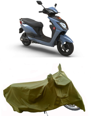 Wegather Two Wheeler Cover for Indus(Yo, Green)