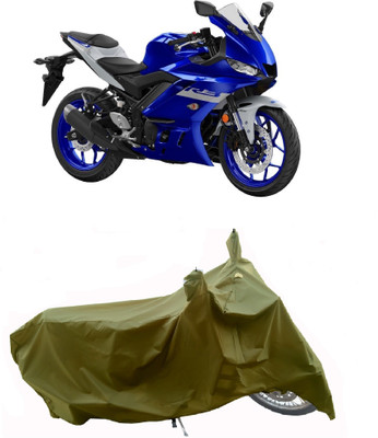 Wegather Two Wheeler Cover for Yamaha(YZF R3 BS6, Green)