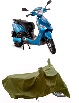 Wegather Two Wheeler Cover for Hero Electric(Electric Optima Plus, Green)