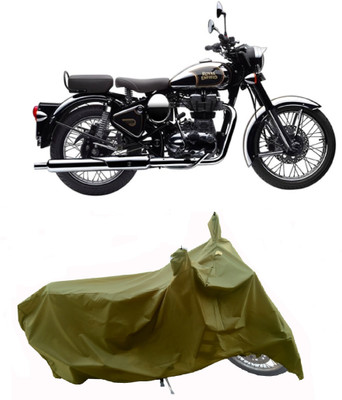 Wegather Two Wheeler Cover for Royal Enfield(Classic Chrome, Green)