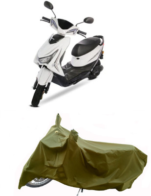 Wegather Two Wheeler Cover for Ampere(Reo Elite BS6, Green)