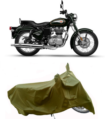 Wegather Two Wheeler Cover for Royal Enfield(Standardv, Green)