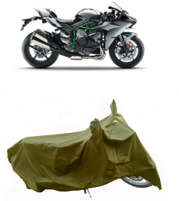 Wegather Two Wheeler Cover for Kawasaki(Ninja H2 BS6, Green)