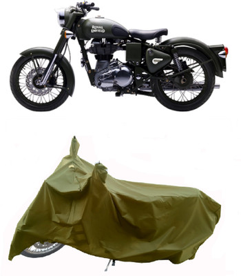 Wegather Two Wheeler Cover for Royal Enfield(Battle, Green)