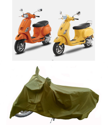 Wegather Two Wheeler Cover for Vespa(Piaggio Vespa, Green)