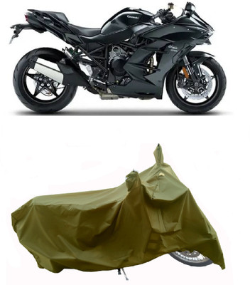 Wegather Two Wheeler Cover for Kawasaki(Ninja H2 SX BS6, Green)