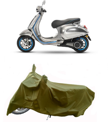 Wegather Two Wheeler Cover for Vespa(Piaggio Elettrica BS6, Green)