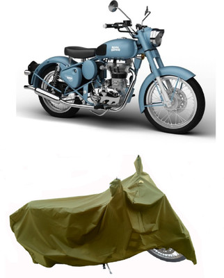 Wegather Two Wheeler Cover for Royal Enfield(Classic Squadron BS6, Green)
