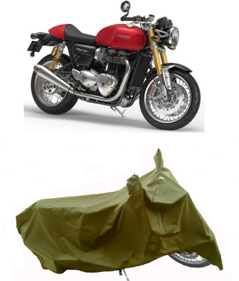 Wegather Two Wheeler Cover for Triumph(Thruxton 1200 R, Green)