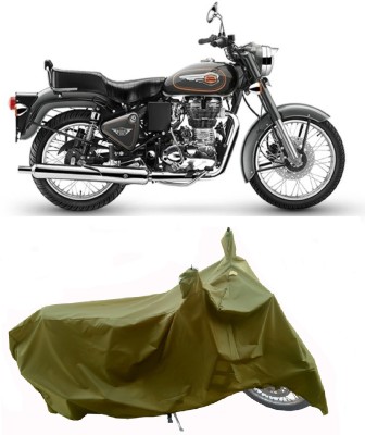 Wegather Two Wheeler Cover for Royal Enfield(Bullet 500, Green)