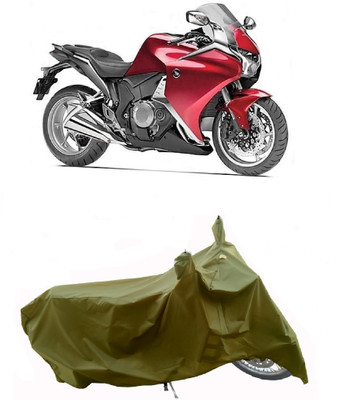 Wegather Two Wheeler Cover for Honda(VFR 1200F, Green)