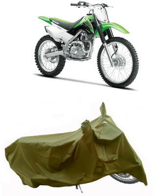 Wegather Two Wheeler Cover for Kawasaki(KLX 140, Green)