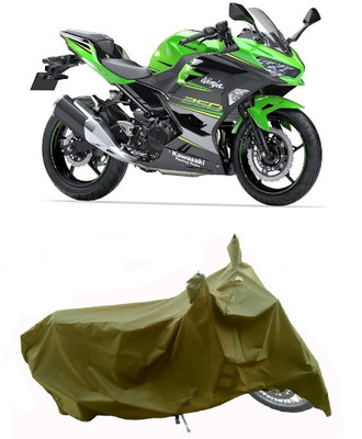 Wegather Two Wheeler Cover for Kawasaki(Ninja 250, Green)