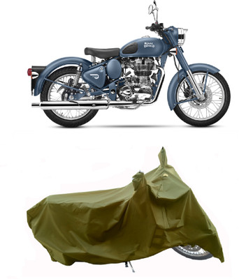 Wegather Two Wheeler Cover for Royal Enfield(Classic Squadron, Green)