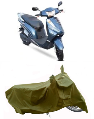 Wegather Two Wheeler Cover for Avon(E Scoot, Green)