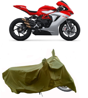 Wegather Two Wheeler Cover for MV Agusta(F3, Green)