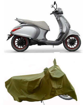 Wegather Two Wheeler Cover for Bajaj(Urbanite Chetak BS6, Green)