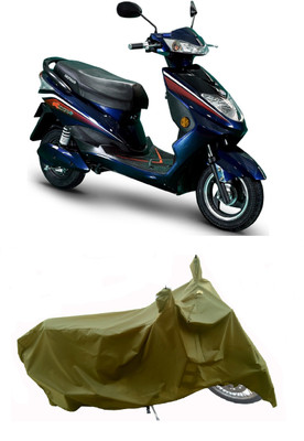 Wegather Two Wheeler Cover for Okinawa(Ridge Plus, Green)